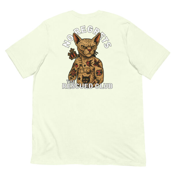 Tattoed Cat with No Regrets Tee - Image 7