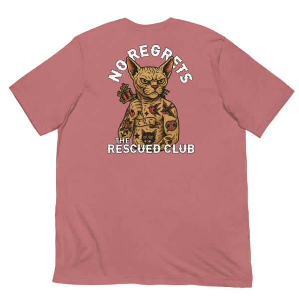 Tattoed Cat with No Regrets Tee - Image 3