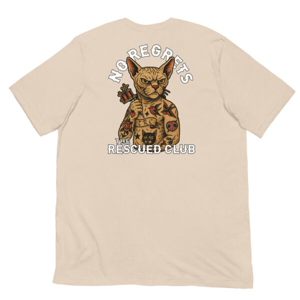 Tattoed Cat with No Regrets Tee - Image 5