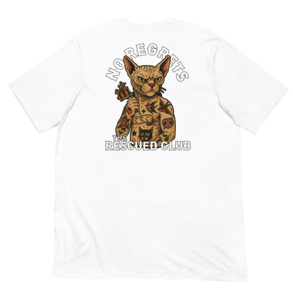 Tattoed Cat with No Regrets Tee - Image 8